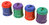 RHEITA Doppeldosenspitzer uni mit andersfarbigem Deckel, farblich sortiert, Metallklinge