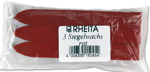 RHEITA Wachsstifte, rot, 3 Stück in Polybeutel